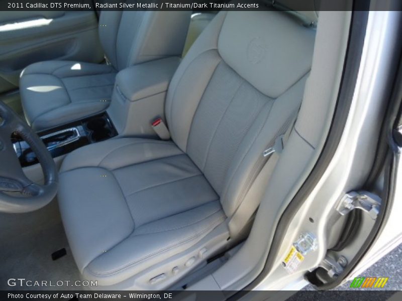Radiant Silver Metallic / Titanium/Dark Titanium Accents 2011 Cadillac DTS Premium