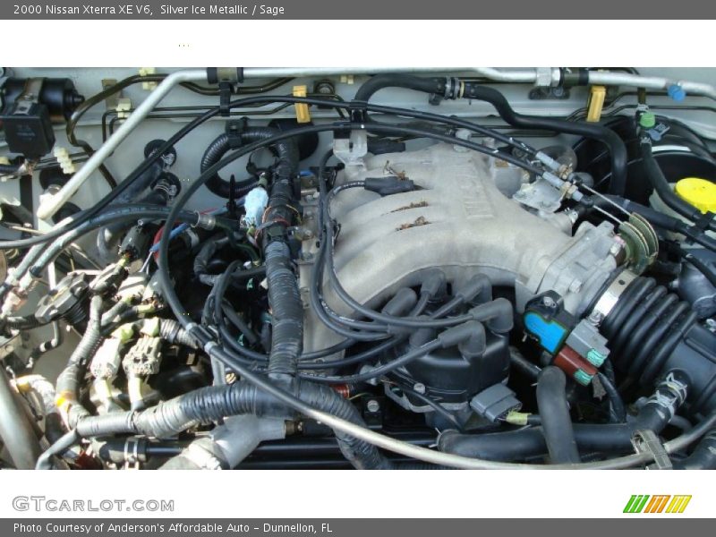 Silver Ice Metallic / Sage 2000 Nissan Xterra XE V6