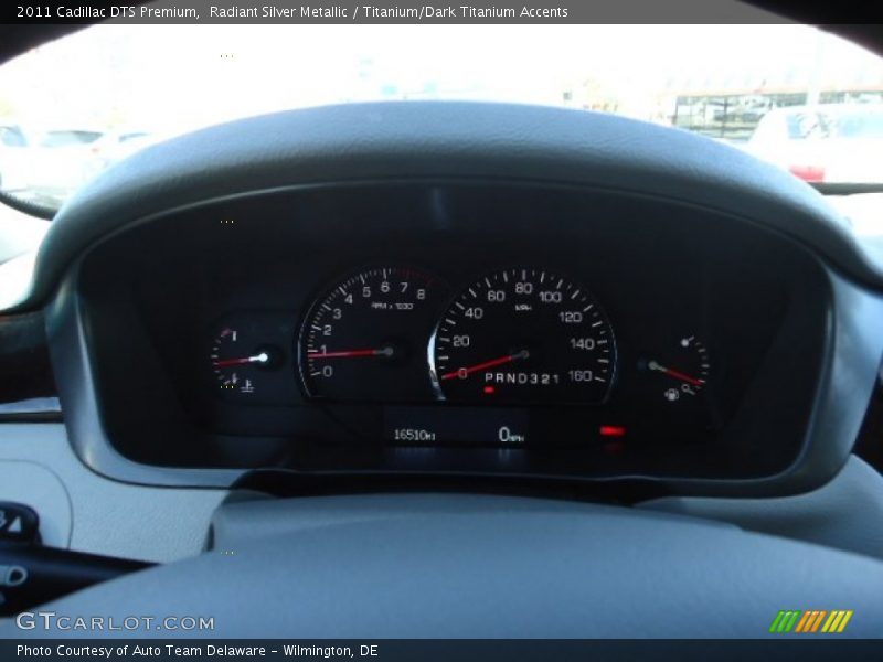 Radiant Silver Metallic / Titanium/Dark Titanium Accents 2011 Cadillac DTS Premium