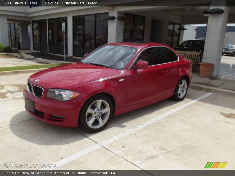 Crimson Red / Black 2011 BMW 1 Series 128i Coupe