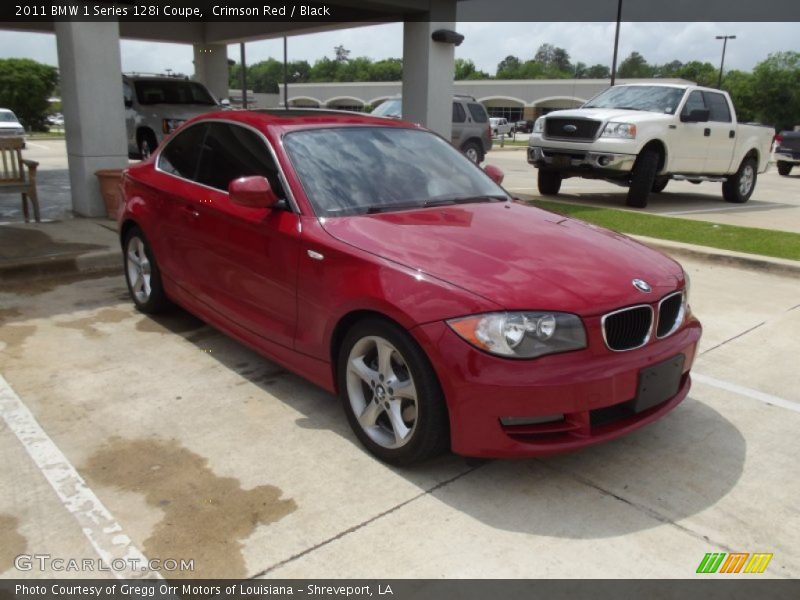 Crimson Red / Black 2011 BMW 1 Series 128i Coupe