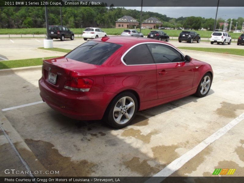Crimson Red / Black 2011 BMW 1 Series 128i Coupe