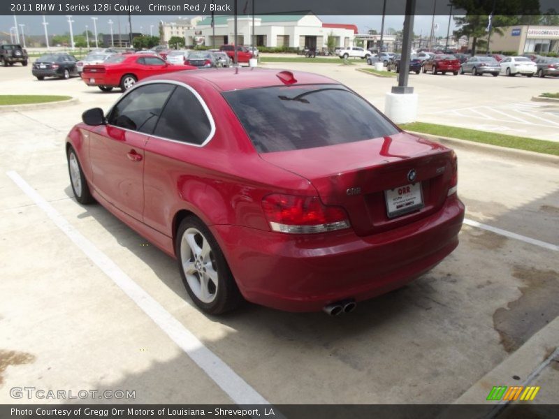 Crimson Red / Black 2011 BMW 1 Series 128i Coupe