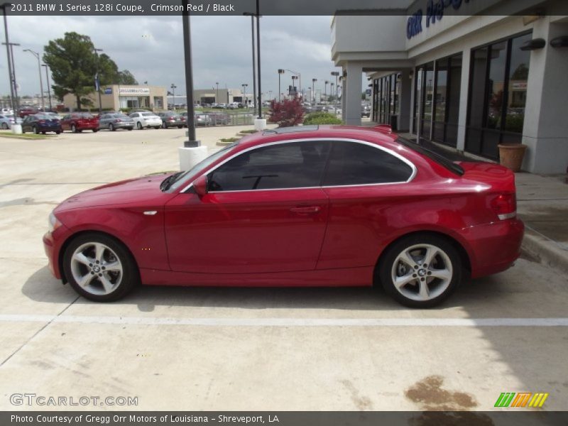 Crimson Red / Black 2011 BMW 1 Series 128i Coupe