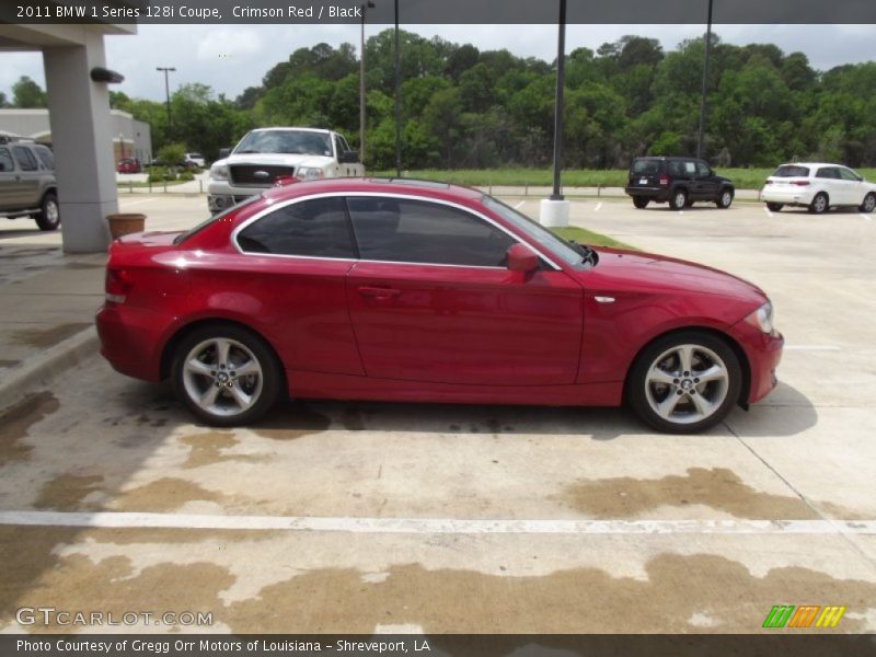 Crimson Red / Black 2011 BMW 1 Series 128i Coupe