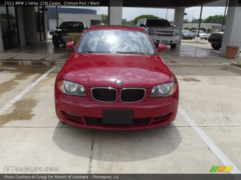 Crimson Red / Black 2011 BMW 1 Series 128i Coupe