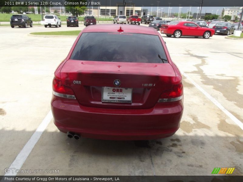 Crimson Red / Black 2011 BMW 1 Series 128i Coupe