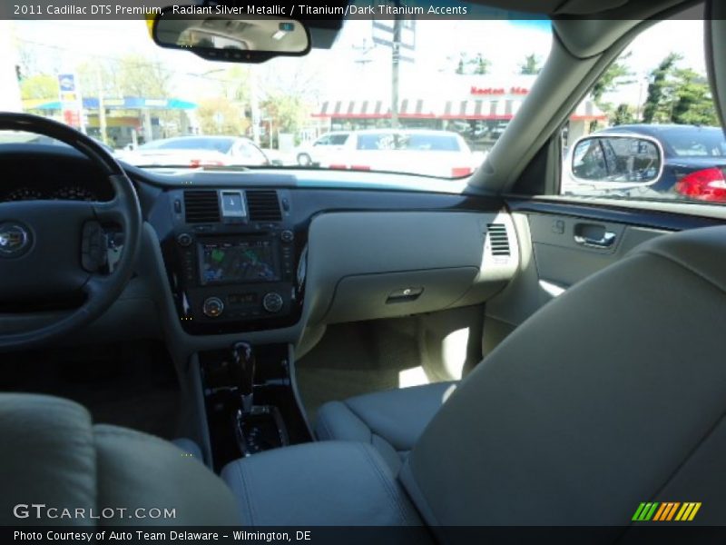 Radiant Silver Metallic / Titanium/Dark Titanium Accents 2011 Cadillac DTS Premium