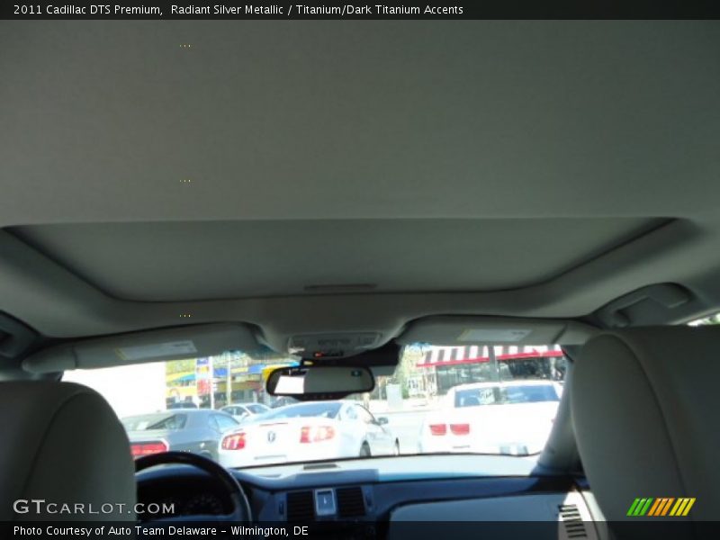 Radiant Silver Metallic / Titanium/Dark Titanium Accents 2011 Cadillac DTS Premium