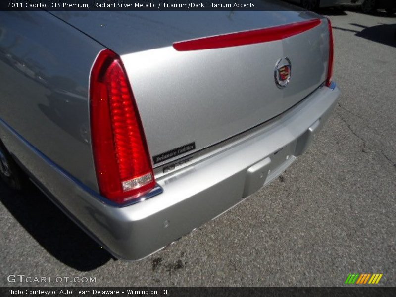 Radiant Silver Metallic / Titanium/Dark Titanium Accents 2011 Cadillac DTS Premium