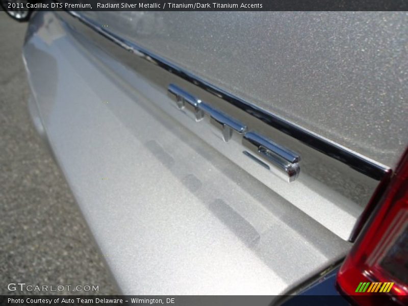 Radiant Silver Metallic / Titanium/Dark Titanium Accents 2011 Cadillac DTS Premium