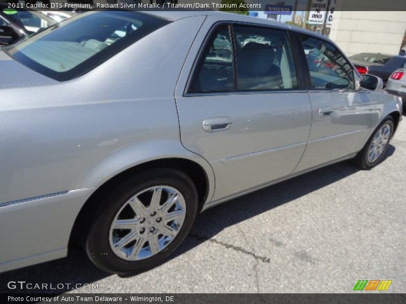 Radiant Silver Metallic / Titanium/Dark Titanium Accents 2011 Cadillac DTS Premium