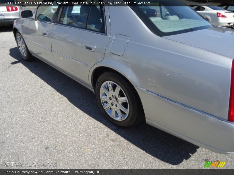 Radiant Silver Metallic / Titanium/Dark Titanium Accents 2011 Cadillac DTS Premium