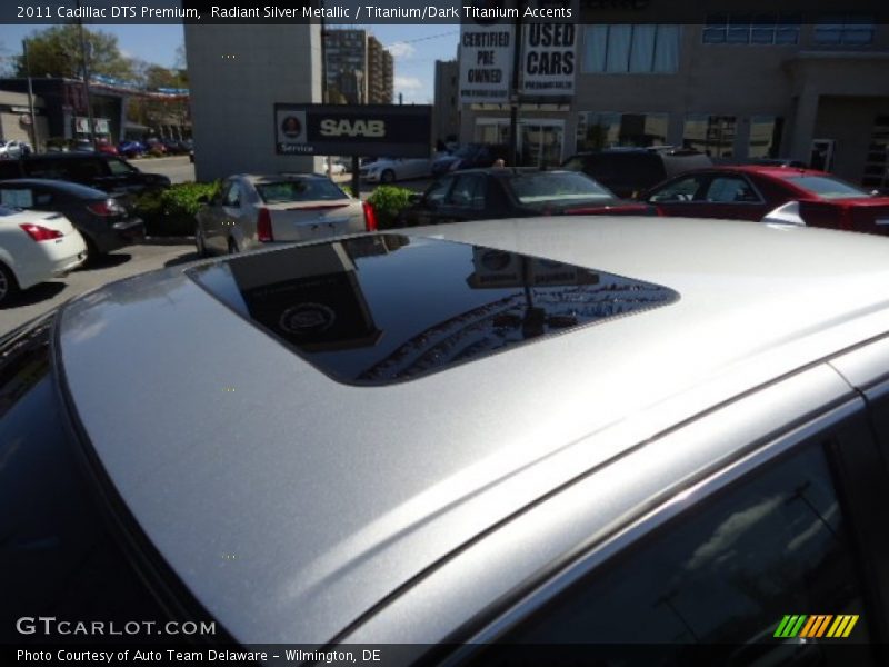 Radiant Silver Metallic / Titanium/Dark Titanium Accents 2011 Cadillac DTS Premium