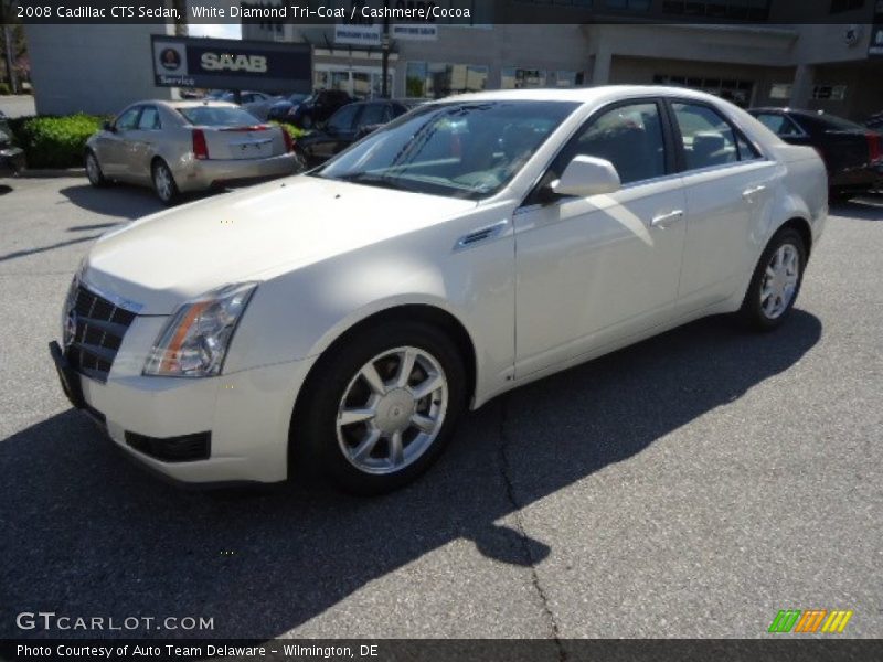 White Diamond Tri-Coat / Cashmere/Cocoa 2008 Cadillac CTS Sedan