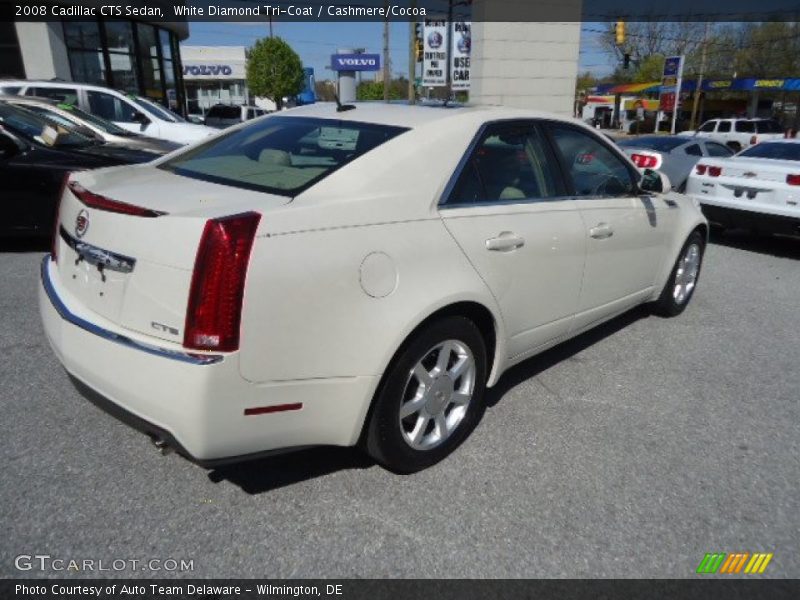 White Diamond Tri-Coat / Cashmere/Cocoa 2008 Cadillac CTS Sedan