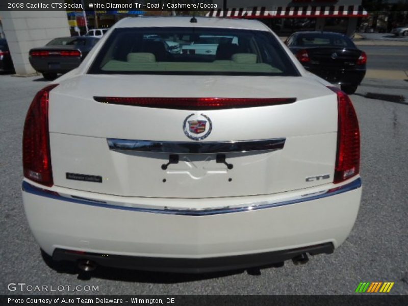 White Diamond Tri-Coat / Cashmere/Cocoa 2008 Cadillac CTS Sedan