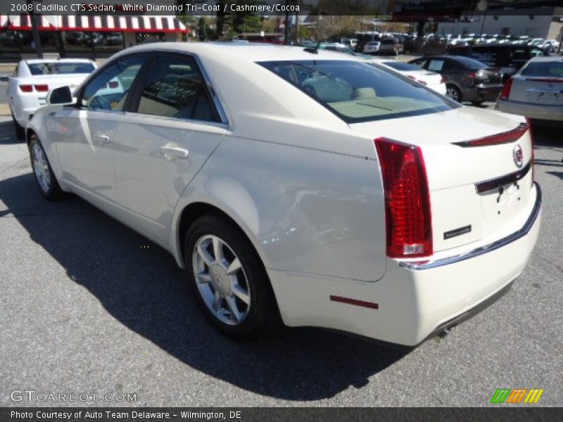 White Diamond Tri-Coat / Cashmere/Cocoa 2008 Cadillac CTS Sedan