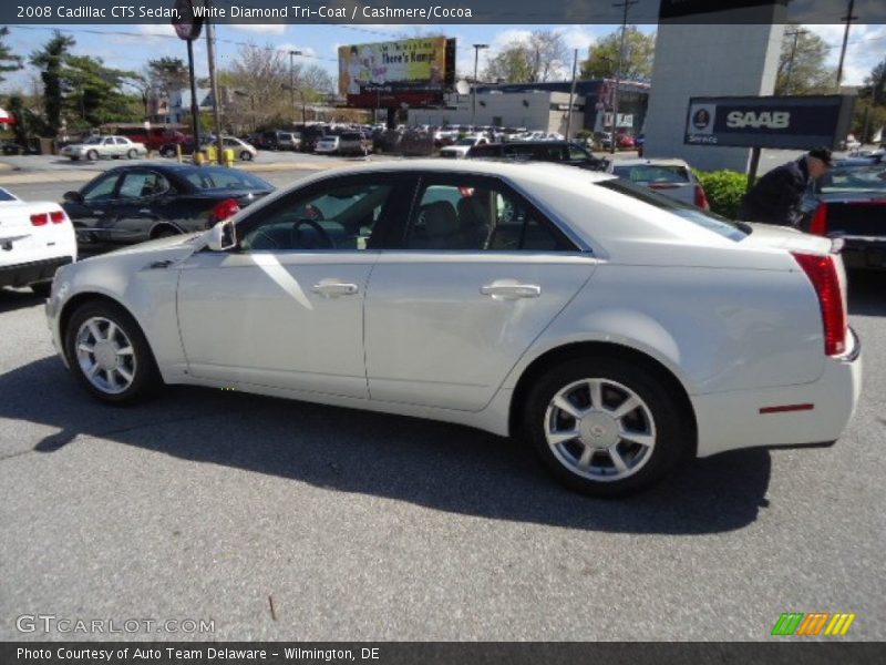 White Diamond Tri-Coat / Cashmere/Cocoa 2008 Cadillac CTS Sedan