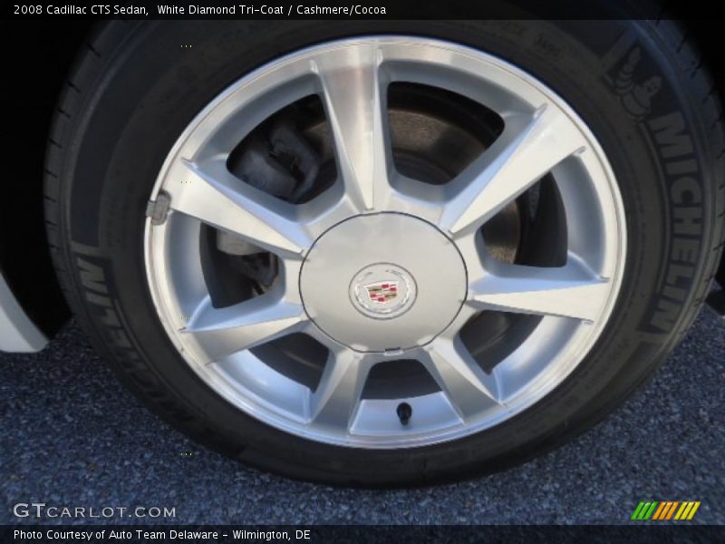 White Diamond Tri-Coat / Cashmere/Cocoa 2008 Cadillac CTS Sedan