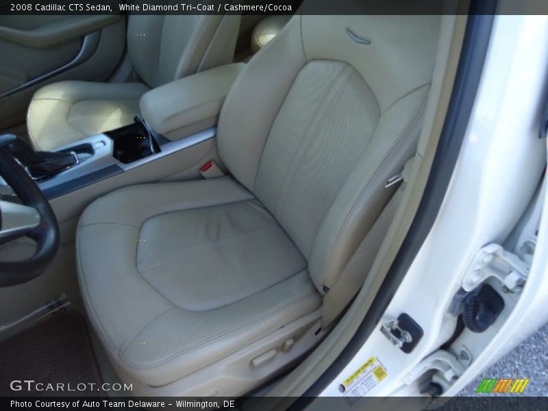 White Diamond Tri-Coat / Cashmere/Cocoa 2008 Cadillac CTS Sedan