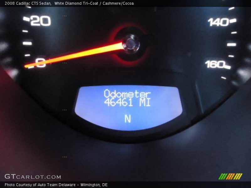 White Diamond Tri-Coat / Cashmere/Cocoa 2008 Cadillac CTS Sedan