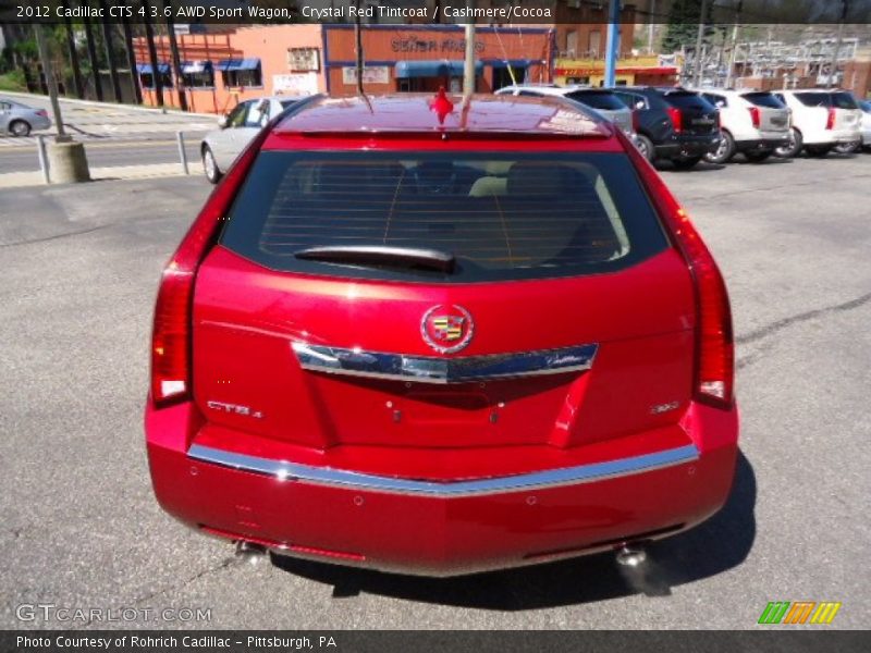 Crystal Red Tintcoat / Cashmere/Cocoa 2012 Cadillac CTS 4 3.6 AWD Sport Wagon