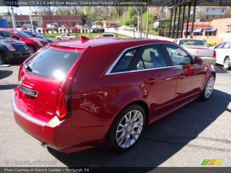 Crystal Red Tintcoat / Cashmere/Cocoa 2012 Cadillac CTS 4 3.6 AWD Sport Wagon