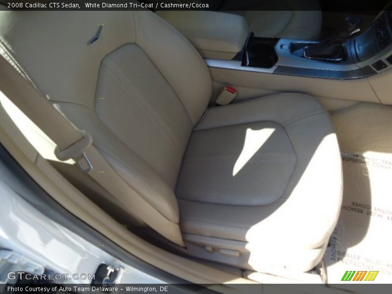 White Diamond Tri-Coat / Cashmere/Cocoa 2008 Cadillac CTS Sedan