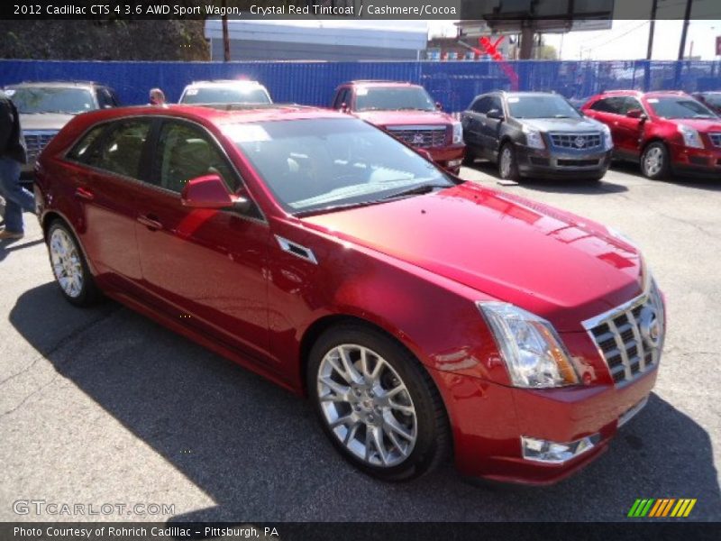 Crystal Red Tintcoat / Cashmere/Cocoa 2012 Cadillac CTS 4 3.6 AWD Sport Wagon