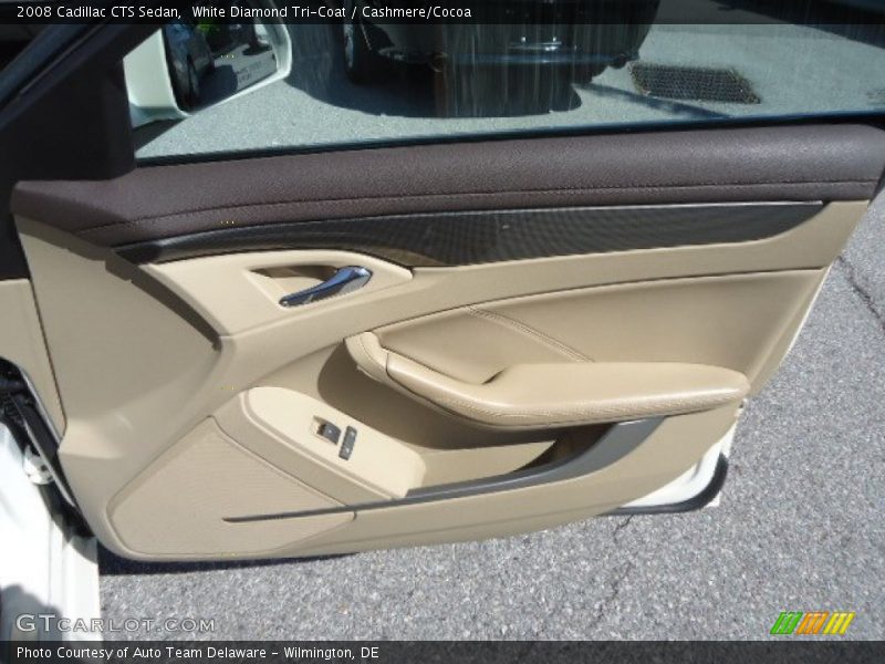White Diamond Tri-Coat / Cashmere/Cocoa 2008 Cadillac CTS Sedan