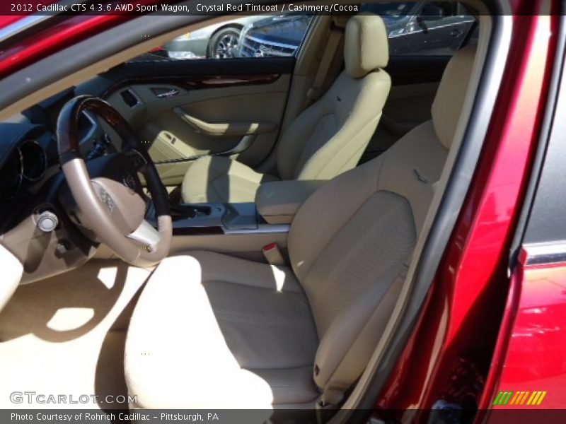 Crystal Red Tintcoat / Cashmere/Cocoa 2012 Cadillac CTS 4 3.6 AWD Sport Wagon