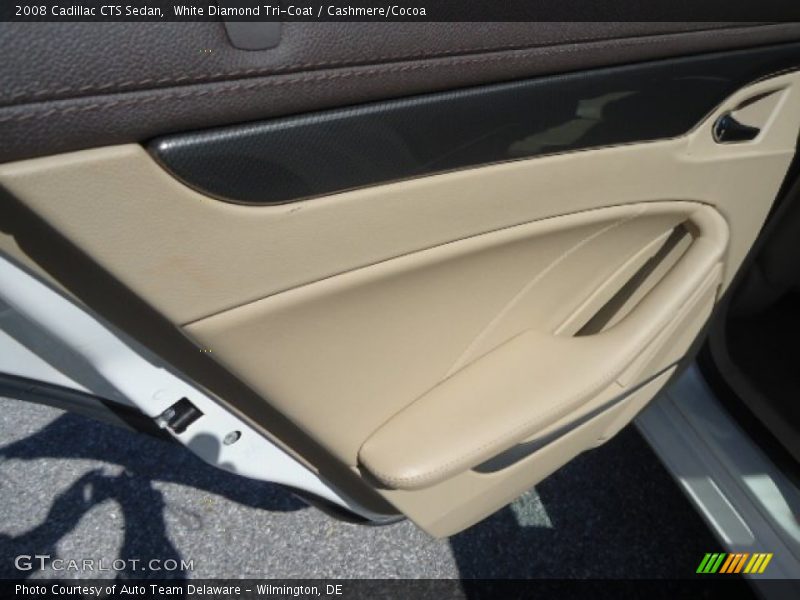 White Diamond Tri-Coat / Cashmere/Cocoa 2008 Cadillac CTS Sedan