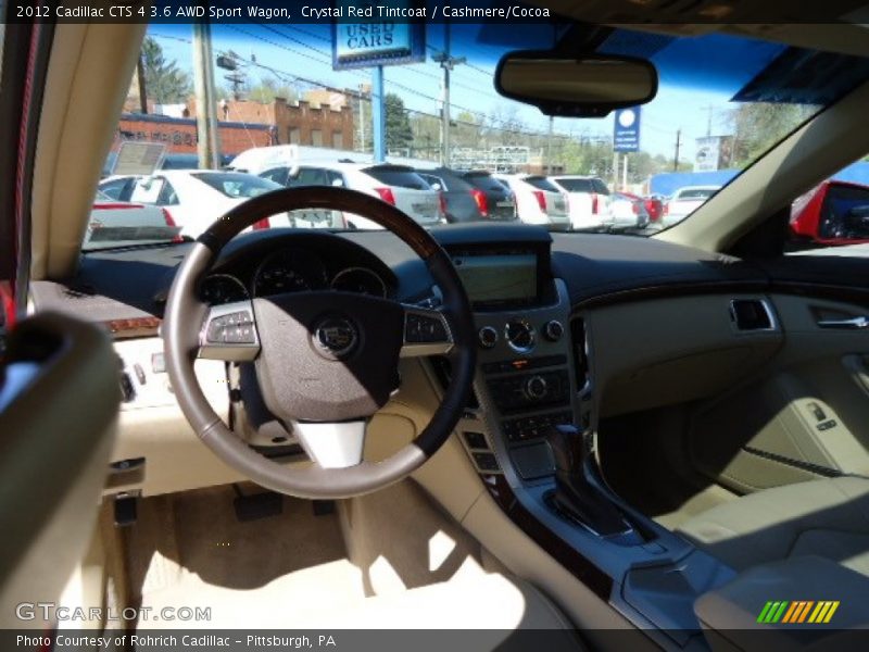 Crystal Red Tintcoat / Cashmere/Cocoa 2012 Cadillac CTS 4 3.6 AWD Sport Wagon