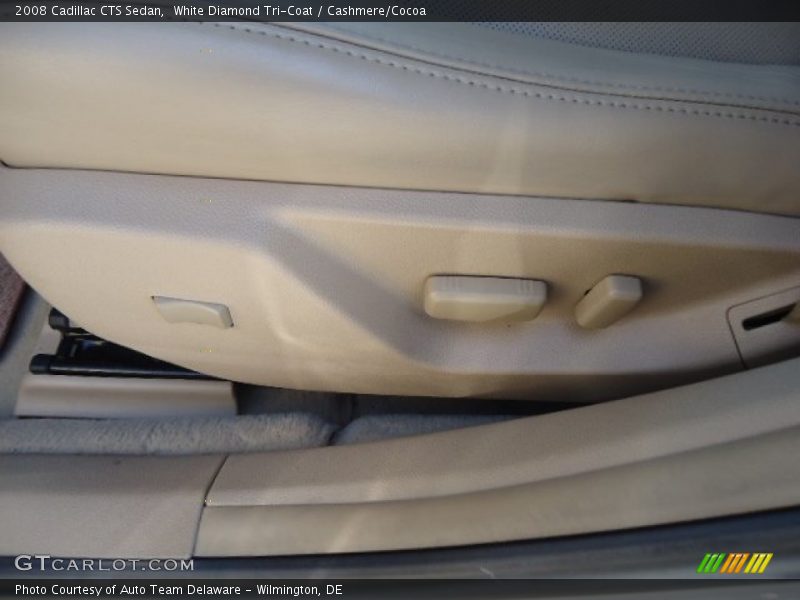 White Diamond Tri-Coat / Cashmere/Cocoa 2008 Cadillac CTS Sedan