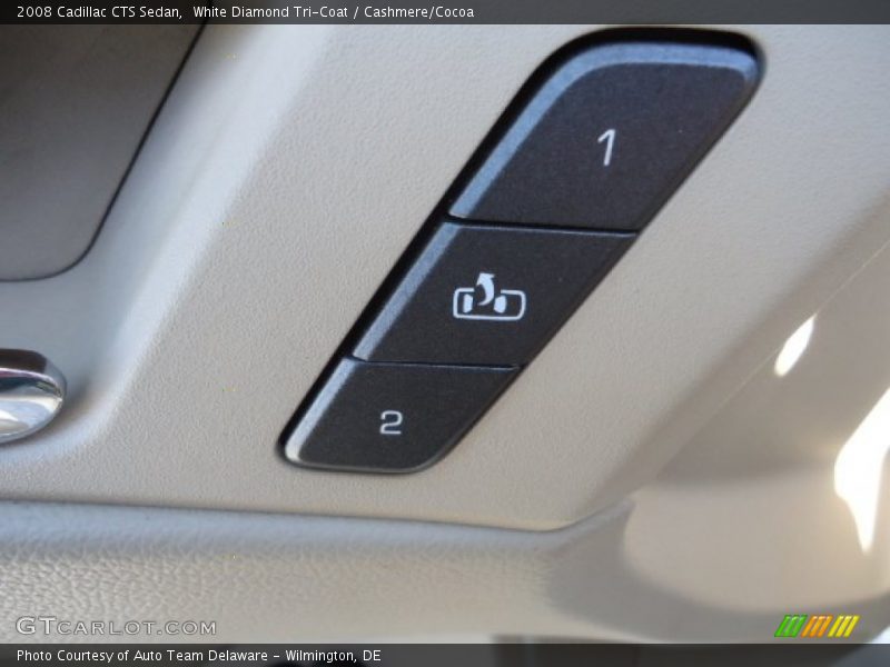 White Diamond Tri-Coat / Cashmere/Cocoa 2008 Cadillac CTS Sedan