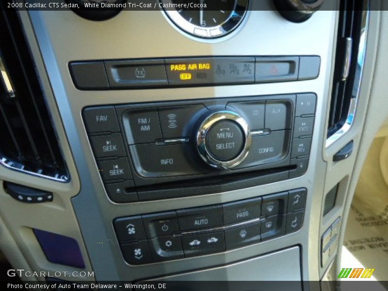White Diamond Tri-Coat / Cashmere/Cocoa 2008 Cadillac CTS Sedan