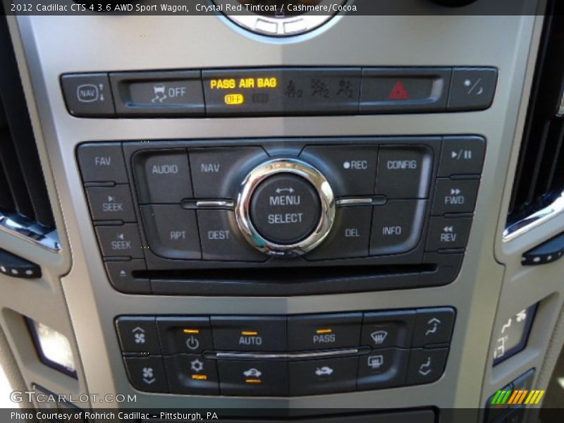 Controls of 2012 CTS 4 3.6 AWD Sport Wagon