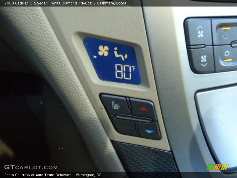 White Diamond Tri-Coat / Cashmere/Cocoa 2008 Cadillac CTS Sedan