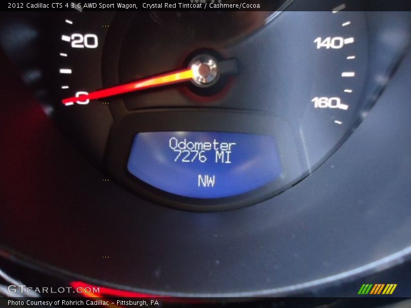 Crystal Red Tintcoat / Cashmere/Cocoa 2012 Cadillac CTS 4 3.6 AWD Sport Wagon