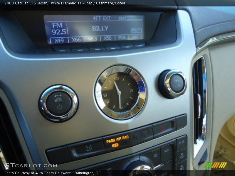 White Diamond Tri-Coat / Cashmere/Cocoa 2008 Cadillac CTS Sedan