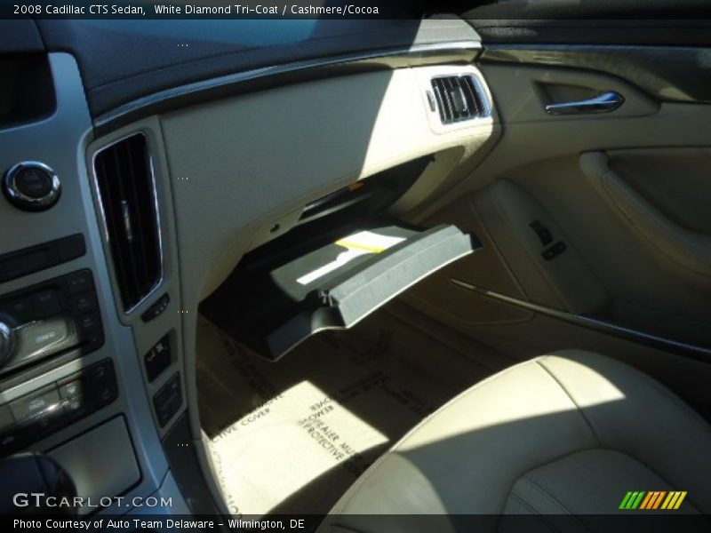 White Diamond Tri-Coat / Cashmere/Cocoa 2008 Cadillac CTS Sedan