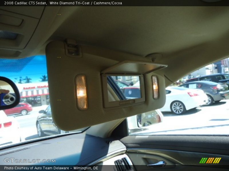 White Diamond Tri-Coat / Cashmere/Cocoa 2008 Cadillac CTS Sedan