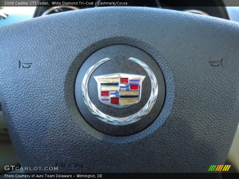 White Diamond Tri-Coat / Cashmere/Cocoa 2008 Cadillac CTS Sedan