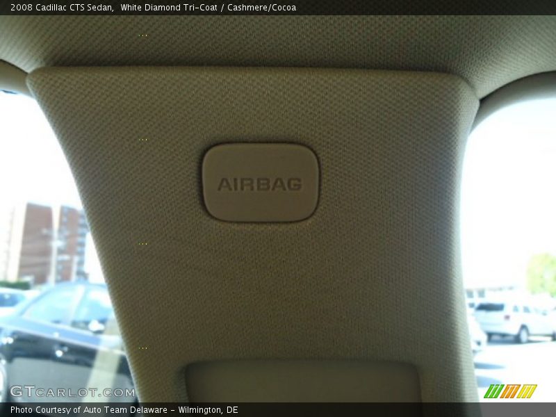 White Diamond Tri-Coat / Cashmere/Cocoa 2008 Cadillac CTS Sedan