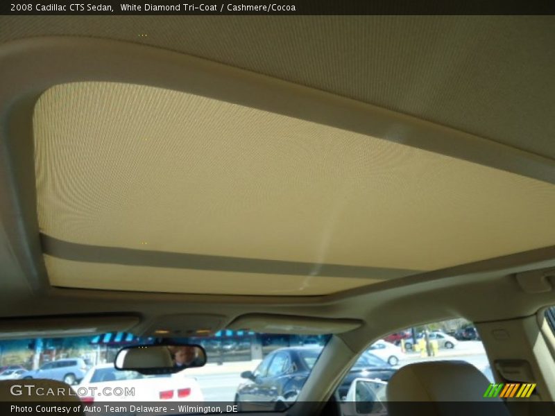 White Diamond Tri-Coat / Cashmere/Cocoa 2008 Cadillac CTS Sedan