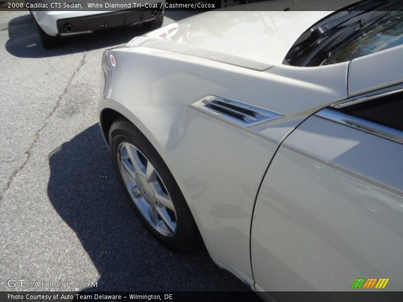 White Diamond Tri-Coat / Cashmere/Cocoa 2008 Cadillac CTS Sedan