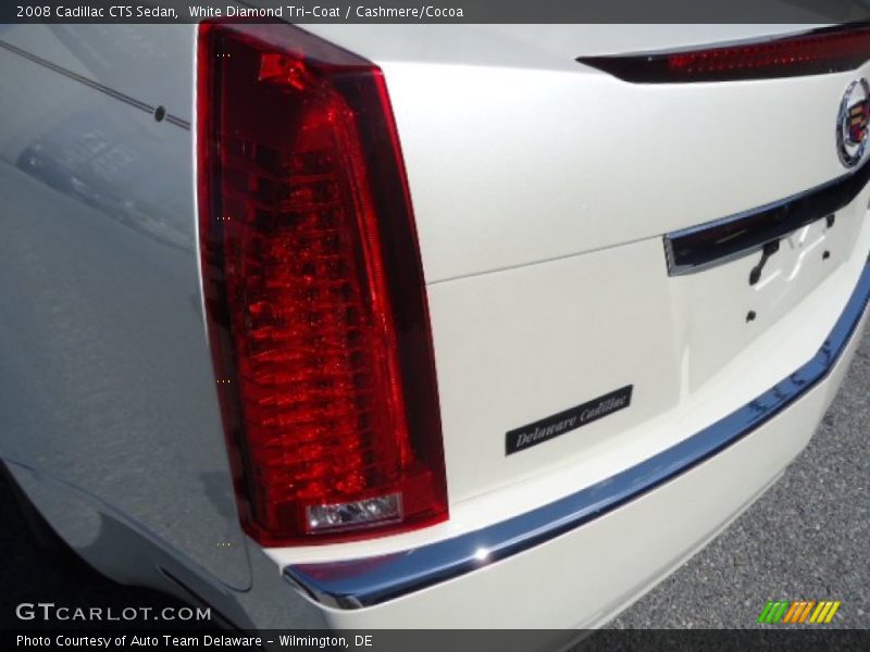 White Diamond Tri-Coat / Cashmere/Cocoa 2008 Cadillac CTS Sedan