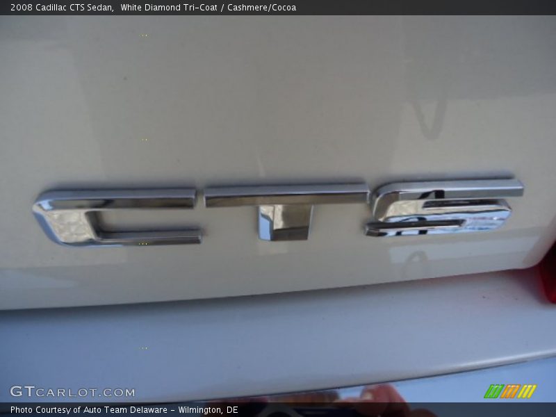 White Diamond Tri-Coat / Cashmere/Cocoa 2008 Cadillac CTS Sedan