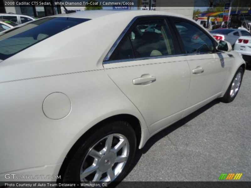 White Diamond Tri-Coat / Cashmere/Cocoa 2008 Cadillac CTS Sedan
